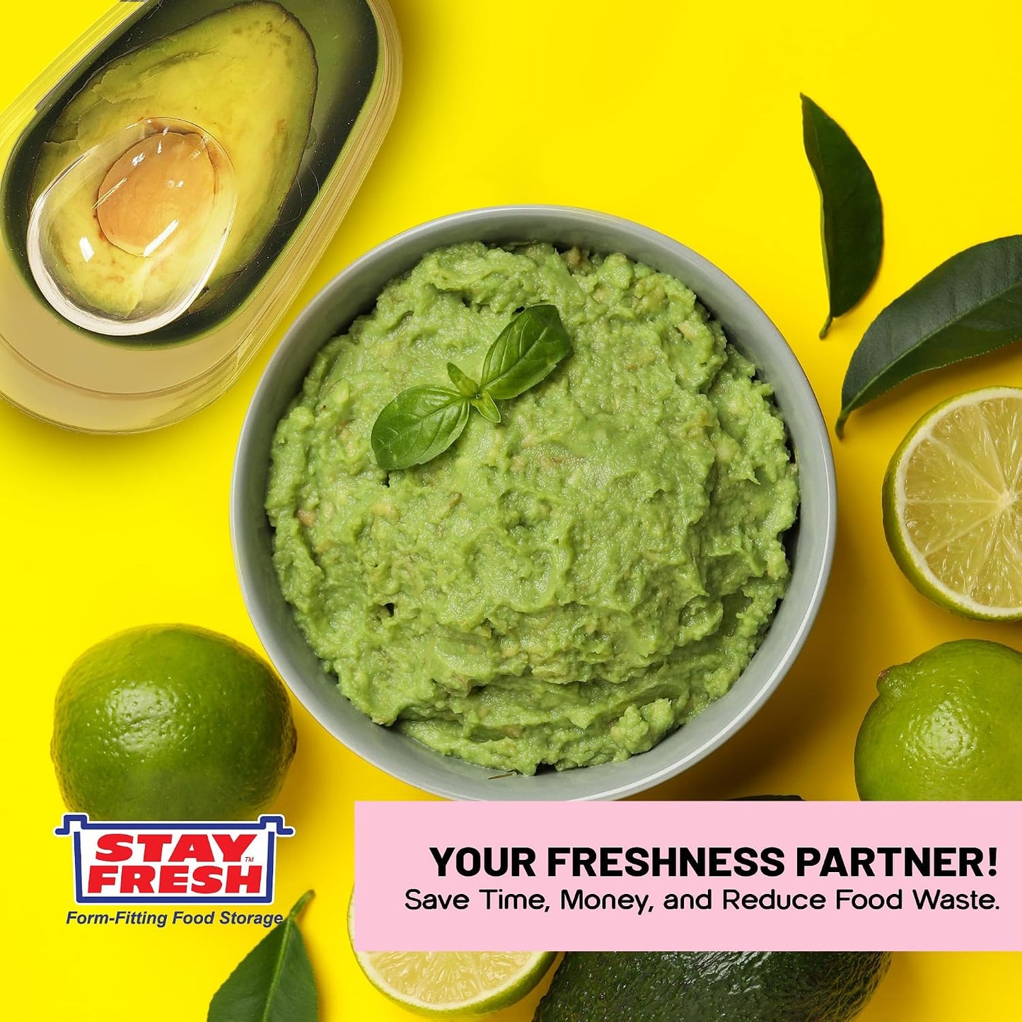 Kitchen Discovery Avocado Holder- Airtight, No Mess Avocado Storage Box- Keeps Your Avocados Fresh Up To 3 Days Preserves Flavor, Texture, and Freshness | and Green - Say Goodbye to Plastic Waste