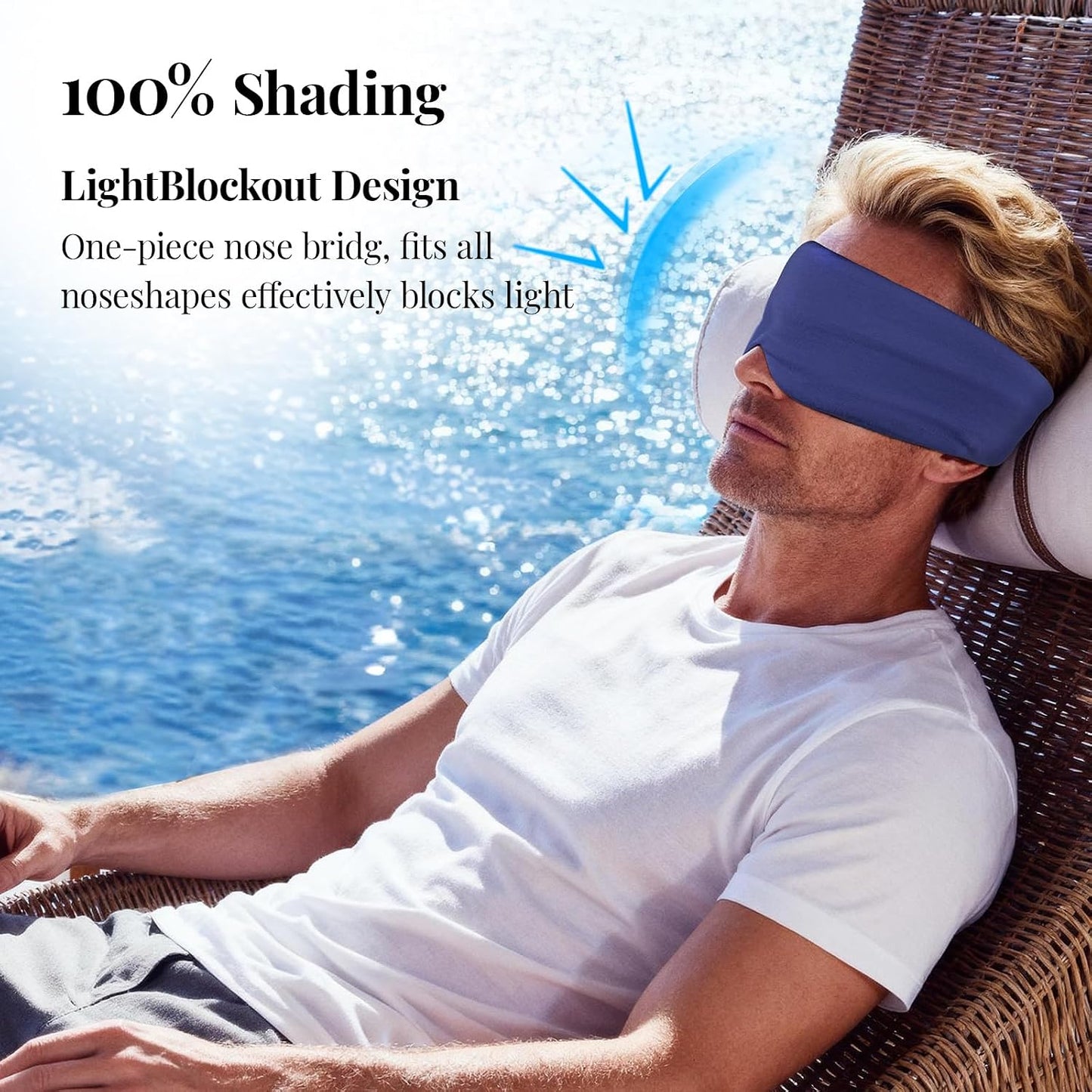 Silk Sleep Mask – 100% Mulberry Silk Eye Mask for Sleeping, Soft Slip Feel, Adjustable Headband, Blackout for Side Sleepers, Men & Women | Soft Slip Feel, Adjustable Headband, Blackout for Side Sleepers, Men & Women