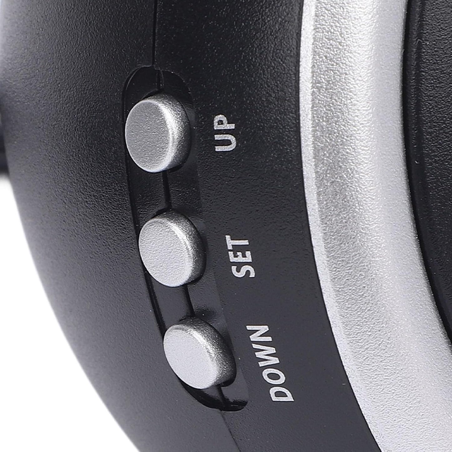 Dioche Vibrating Alarm Clock with Bed Shaker Adjustable Volume Strong Vibration Wake Up Heavy Sleepers LED Display ABS Battery Powered