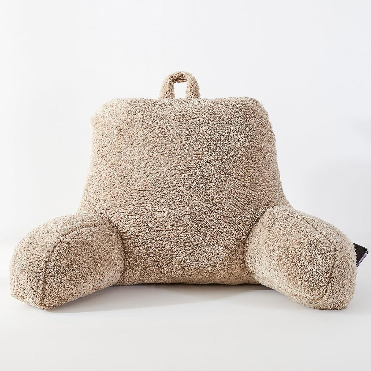 StarAneer Reading Pillow for Sitting in Bed Adult,Back for Bed Sitting Up, Pillow,Backrest Back Support Chair Pillow, College Dorm Essentials for Girls and Boys, Velvet Beige L