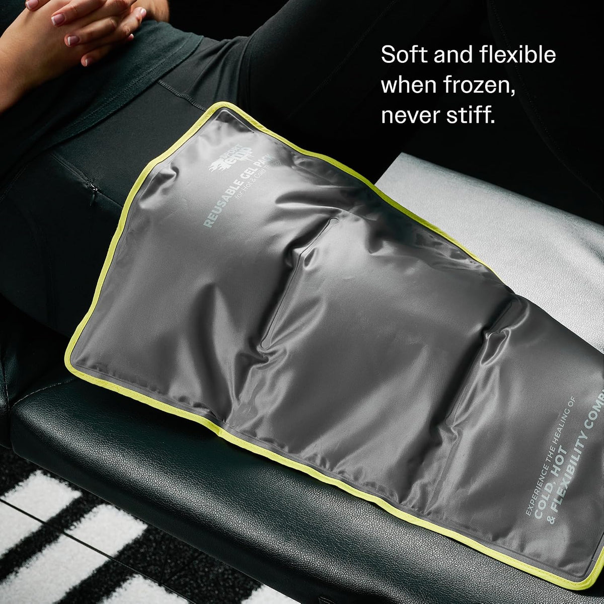 Hot & Cold Reusable Gel Pack Wrap for Neck/Shoulder/Back Pain Relief - Flexible Soft Compress - Ice & Heat Therapy for Rotator Cuff, Cervical, Pain, Swelling, Injuries and Surgery - Sport Temp
