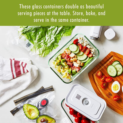 For food to stay fresh up to 5X longer, pump required (not included).