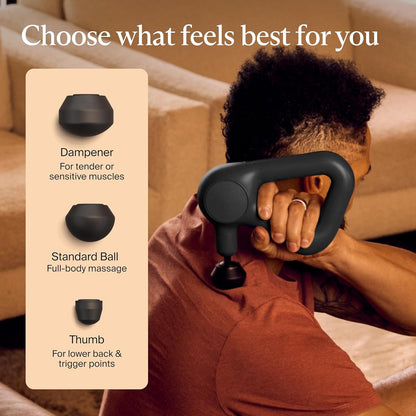 TheraGun Therabody Relief Massage Gun | for Daily Comfort | 3-Speed | Black | Quiet H&held Percussion Muscle Massager for Back, Leg & Shoulder Pain Relief. Lightweight, Easy to Use, Ergonomic Grip