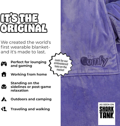 THE COMFY Original | Shark Tank | Patented | Sherpa Wearable Blanket Hoodie