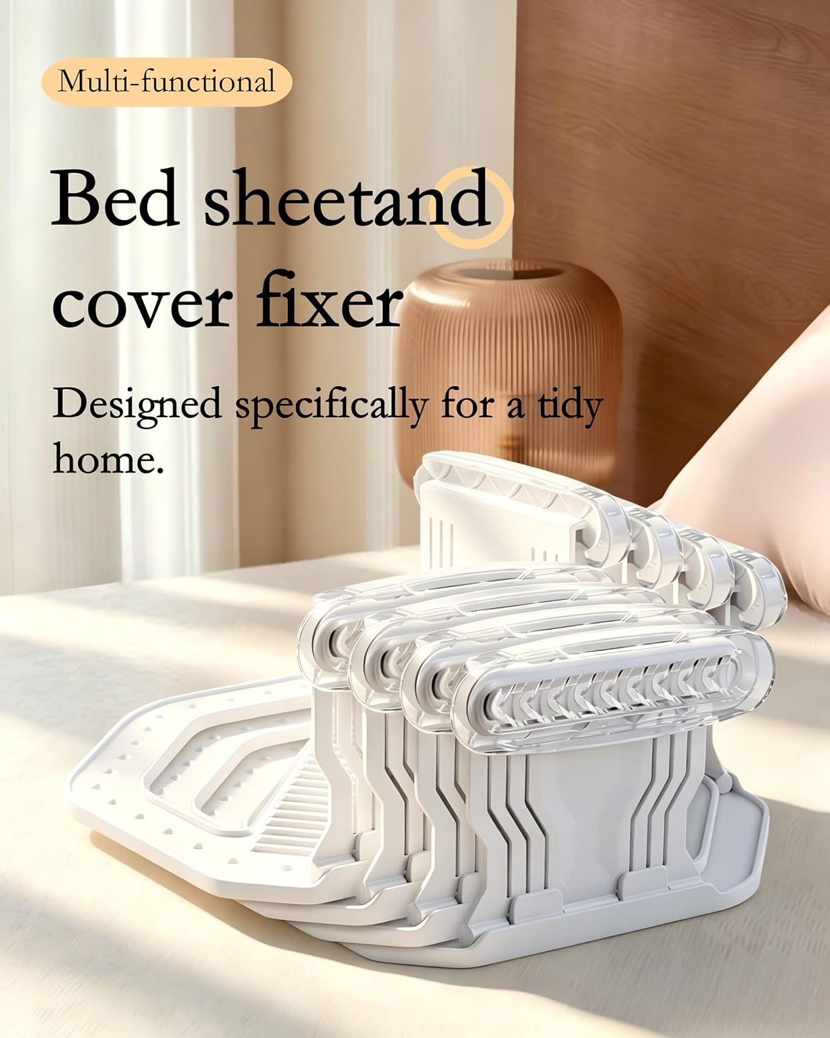 Bed Sheet Grippers 4pc Upgrade for Corners,NonSlip Heavy Duty Sheet Holders