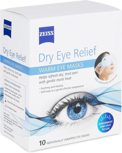 ZEISS Warm Eye Masks, 6 Count for Dry Eye Relief