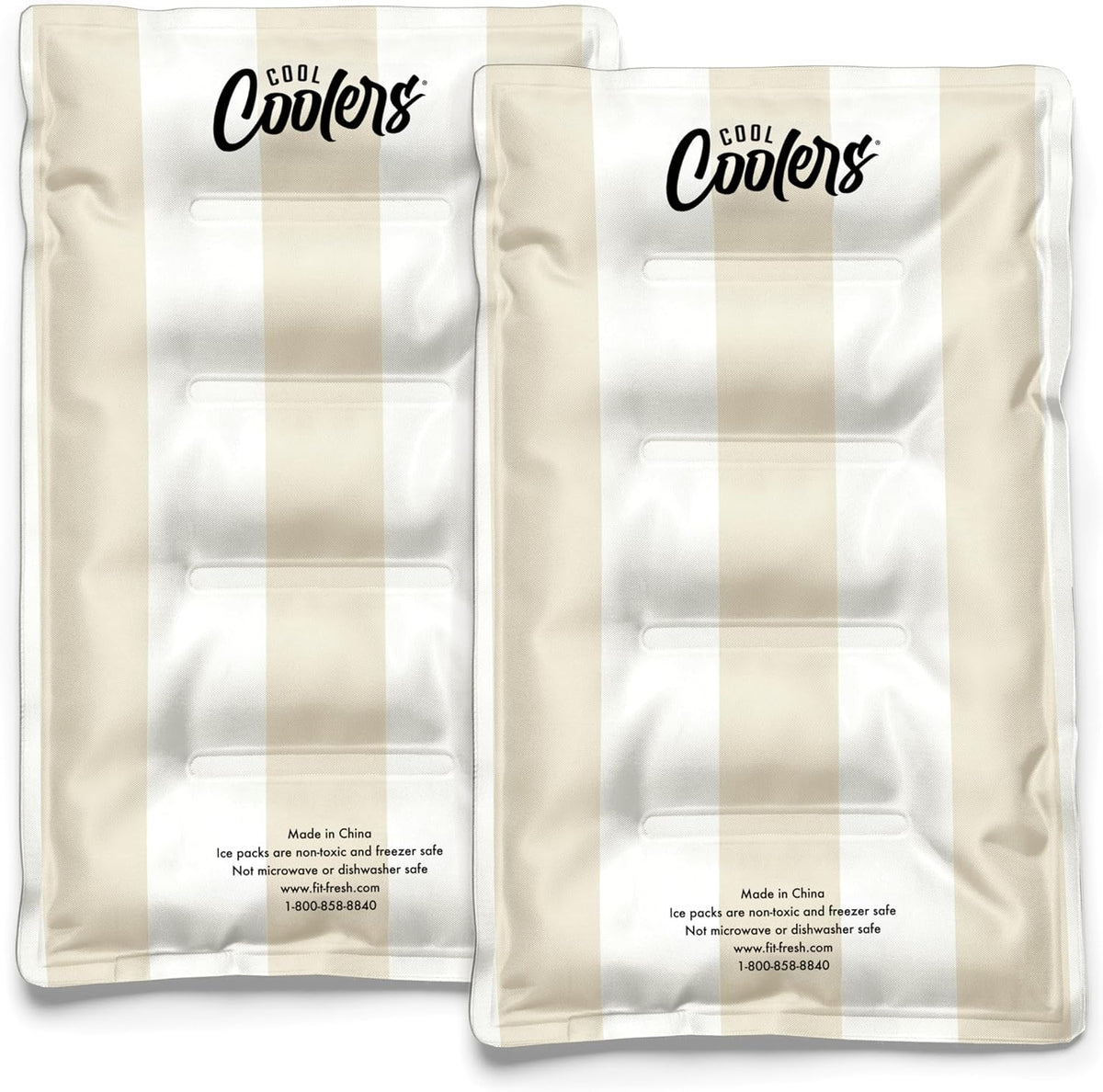 Cool Coolers by Fit & Fresh XL Soft Ice Packs for Coolers & Lunch Bags, 2pk