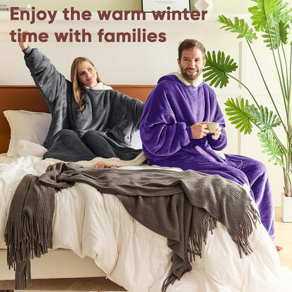 yescool Wearable Blanket Hoodie as Christmas Birthday Gifts for Women Mom - Colors A