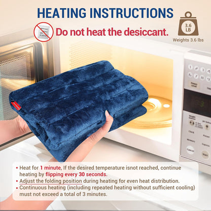 Comfytemp 12" x 22" Large Microwavable Moist Heating Pad for Back, 3.6 lb