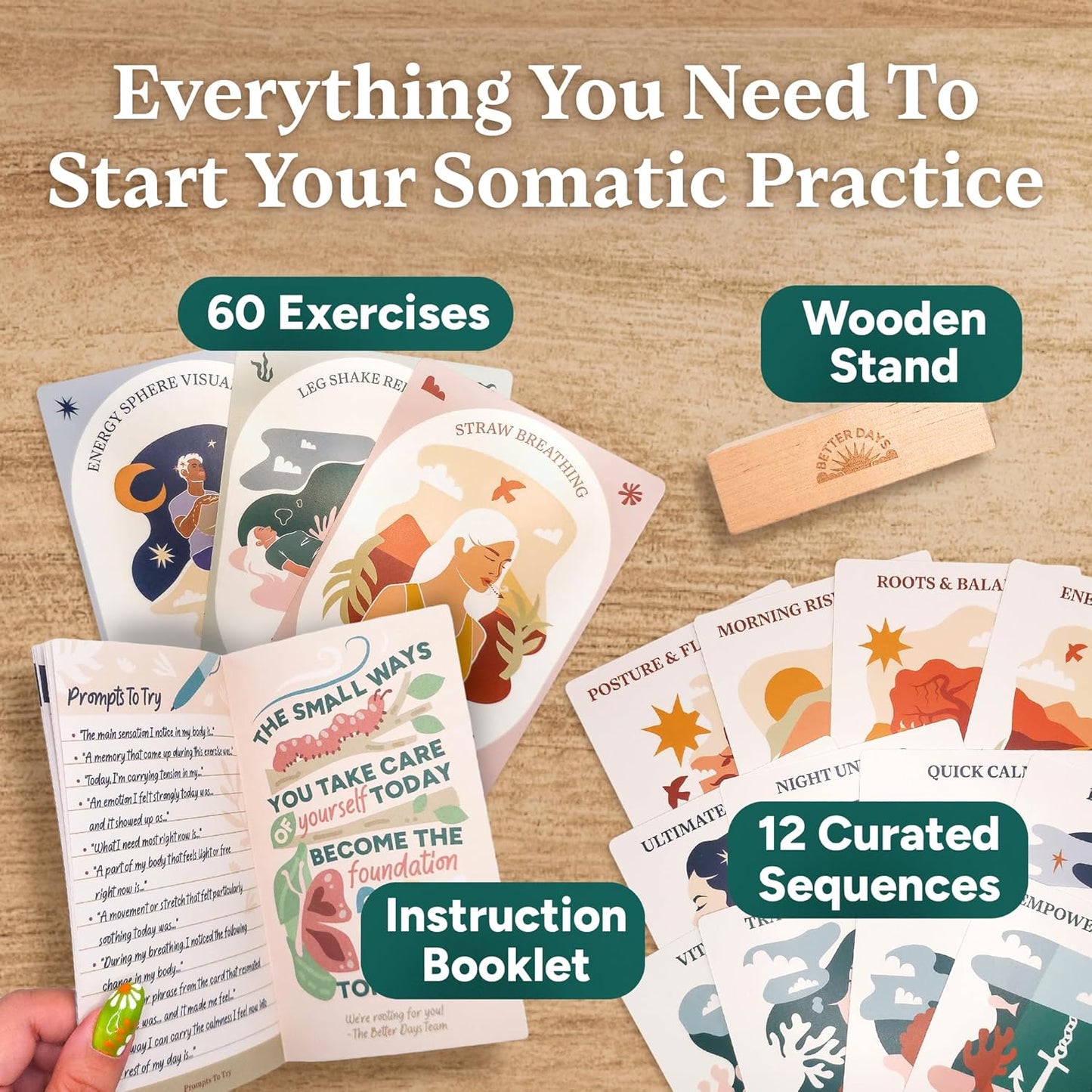 Better Days Coping Cards – 65 Skills & Exercises to Cope with Stress, Anxiety, & Anger – 3.5” x 5” Therapy Flashcards with Affirmations and Guidebook – Nurture Emotional Resilience & Mental Health