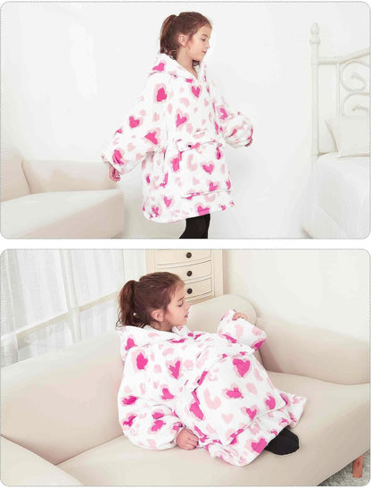 Wearable Blanket Hoodie for Adults With Pocket Strawberry Hoodie | Sherpa, Fuzzy Blanket Hoodie, Oversized Sweatshirt Blanket, Kangaroo Pouch, Cute Birthday Gifts for Sister, Cute Stuff