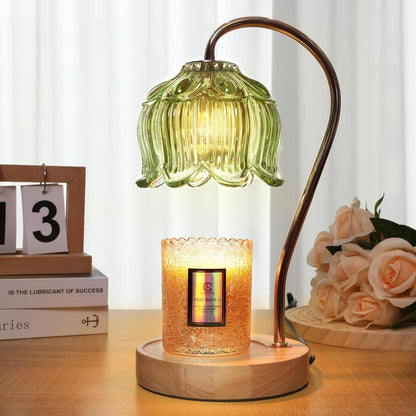 Flower Candle Warmer Lamp with Timer & Dimmer | Fits All Jar Scented Candles - Christmas & Mothers Day Gift for Women，Mom，Her