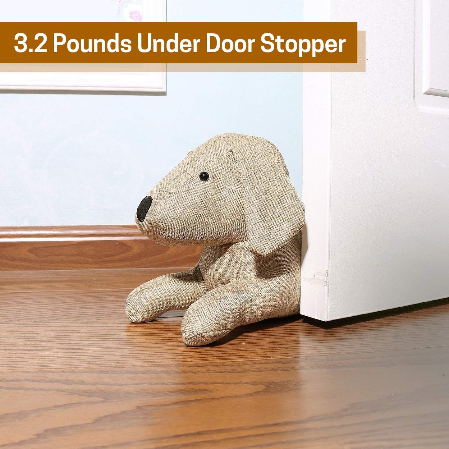 SWISSELITE 36 Inch Under Door Stopper, Decorative Door Noise Blocker | Weighted 3.2 Pounds Animal Air Draft Stopper Soundproof Energy Saver for Door & Window