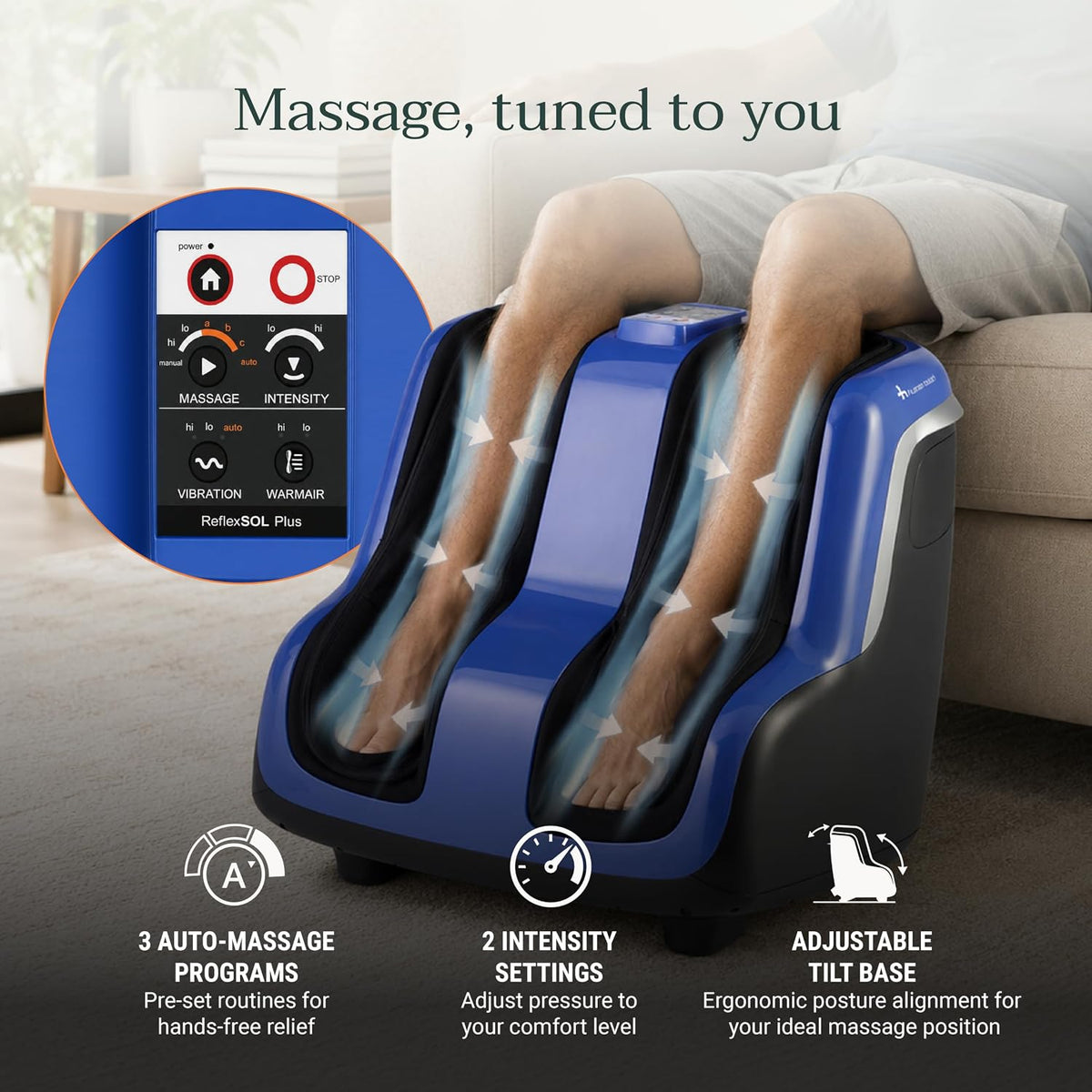 Human Touch Reflex5s Foot & Calf Massager Plantar Fasciitis - HSA Approved