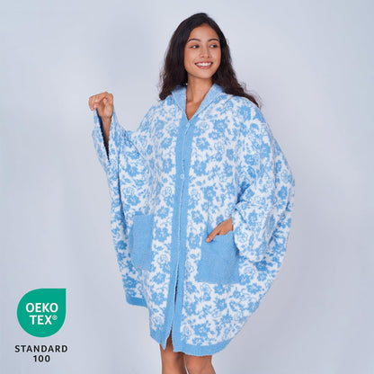 WDCOZY Wearable Blanket Hoodie Poncho Throw Comfy Soft Warm Cape Shawl Cozy Cloak Wrap Hooded with Sleeves For Women Adults