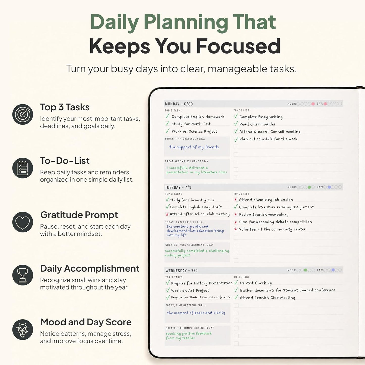 Dated, 2026 Planner, 5.8” x 8.3” - The #1 Productivity Planner to Achieve Your 2026 Goals - Planner 2026-2027 by PRODUCTIVITY STORE (A5, GREY)