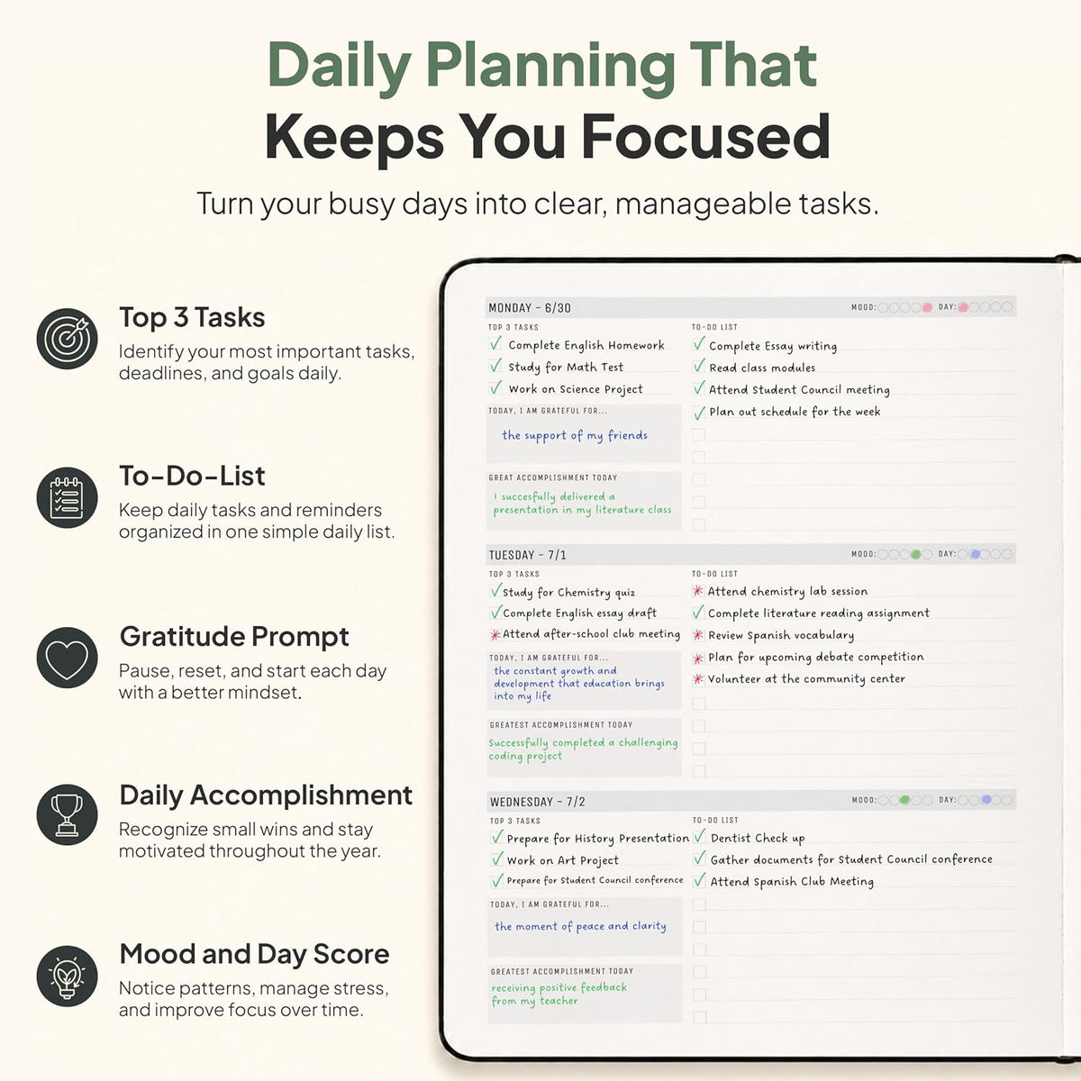 Dated, 2026 Planner, 5.8” x 8.3” - The #1 Productivity Planner to Achieve Your 2026 Goals - Planner 2026-2027 by PRODUCTIVITY STORE (A5, GREY)