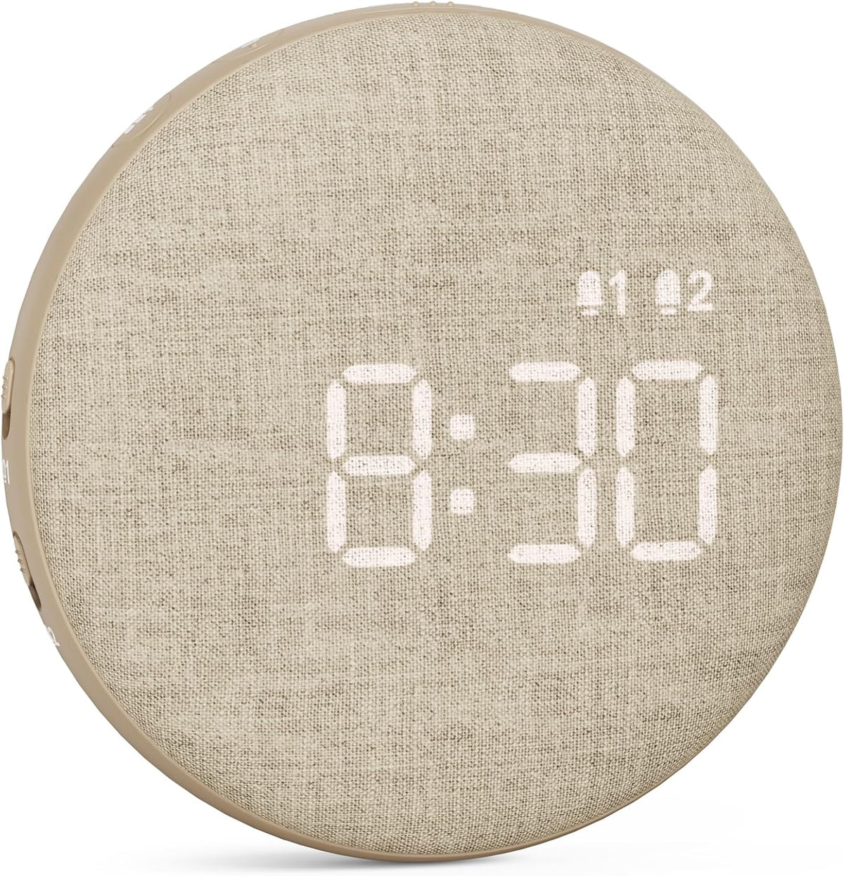 REACHER Travel Vibrating Alarm Clock for Heavy Sleepers, Dual Alarm
