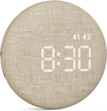 REACHER Travel Vibrating Alarm Clock for Heavy Sleepers, Dual Alarm