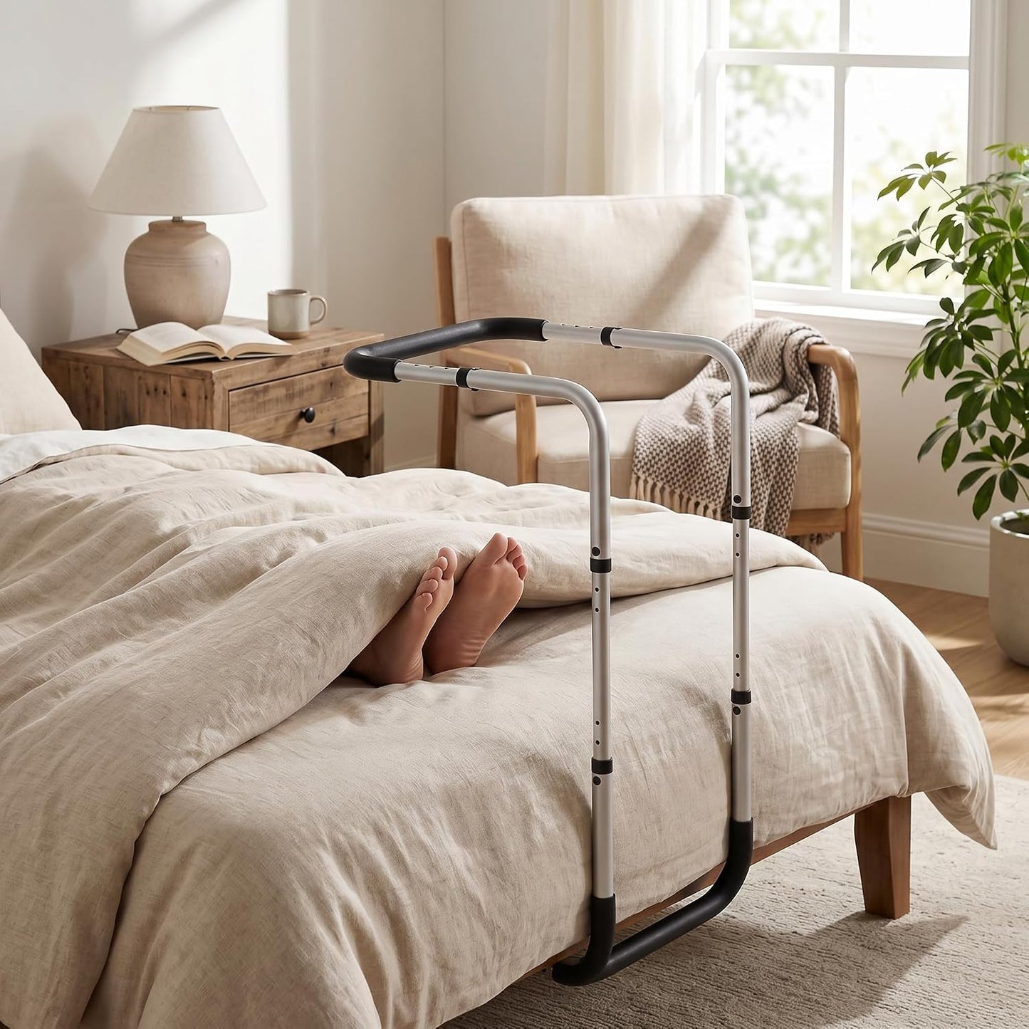 Blanket Lifter, High Carbon Steel Adjustable Blanket Support, Detachable Design for Feet Knees Legs