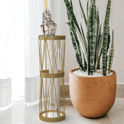 Mango Steam Pluvian Soakstone Umbrella Holder (Tall, Gold)