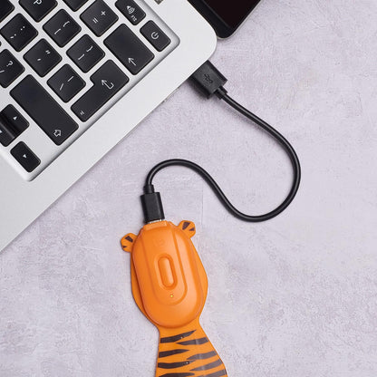 Gifts for Readers & Writers Rechargeable Book Light for Kids, Clip On Reading Light for Bed, 2in1 Flexilight Pals & Bookmark, 12 Hours of Light Once Charged, Includes USB Cable & 2 LED Lights, Dog