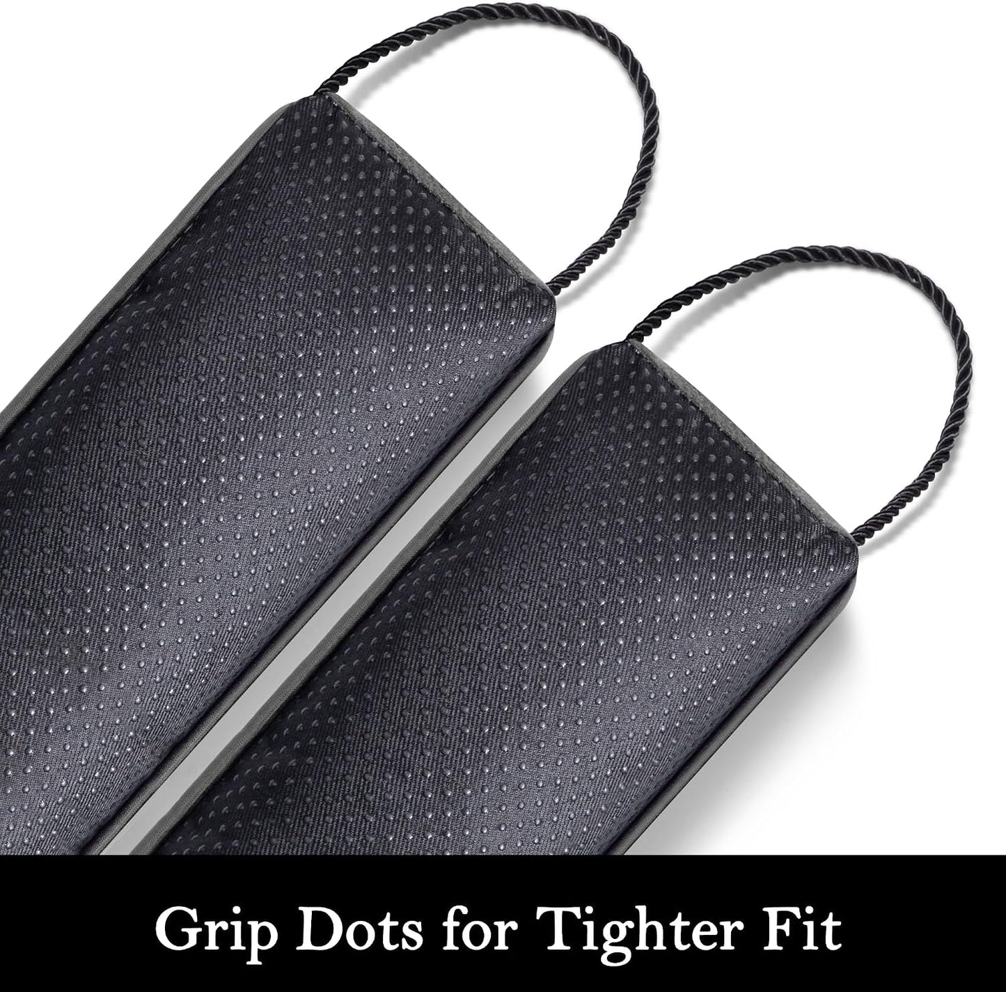 Door Draft Stopper, Removable Washable Cover, 38", Gray | Weighted Gap Filler, Blocks Hot and Cold Air, All-Season Seal, Easy Install, Noise & Wind Blocker, Home Essentials