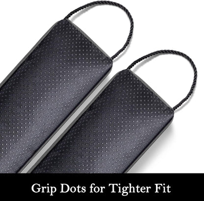 Door Draft Stopper, Removable Washable Cover, 38", Gray | Weighted Gap Filler, Blocks Hot and Cold Air, All-Season Seal, Easy Install, Noise & Wind Blocker, Home Essentials