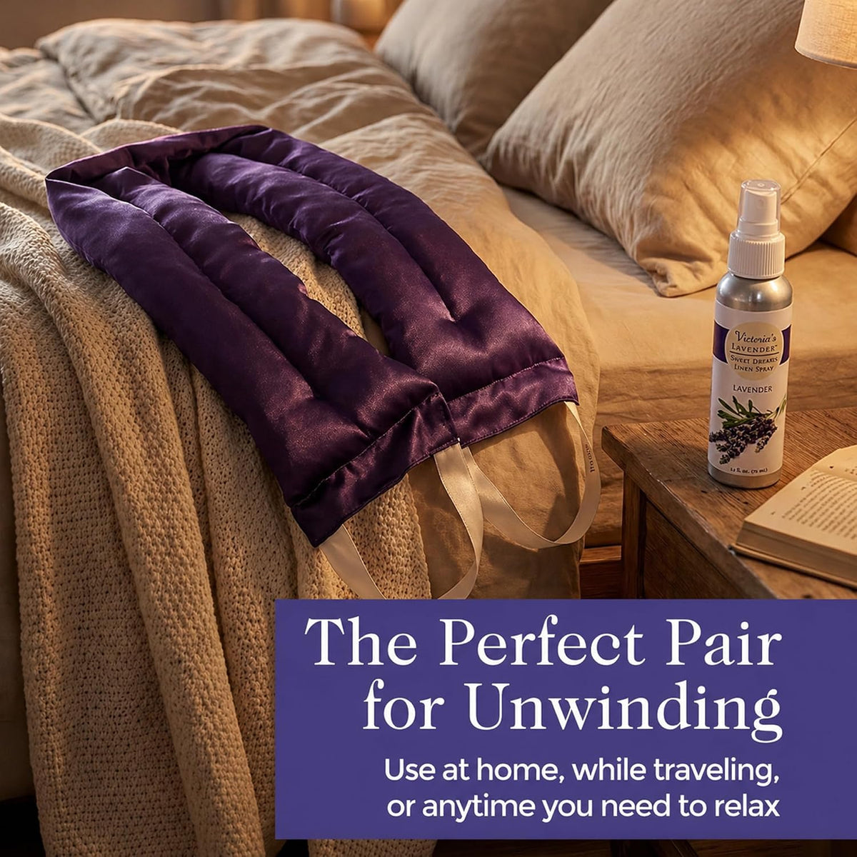 Victoria's Lavender Luxury Lavender Neck Wrap - Made in the USA