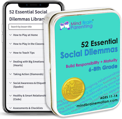Mind Brain Emotion 52 Essential Life Skills: No-Excuses Game to Teach Kids, Teens & Adults How to Care for Self & Chores, Practical Solution for Responsible Boys, Confident Girls, Happy Family