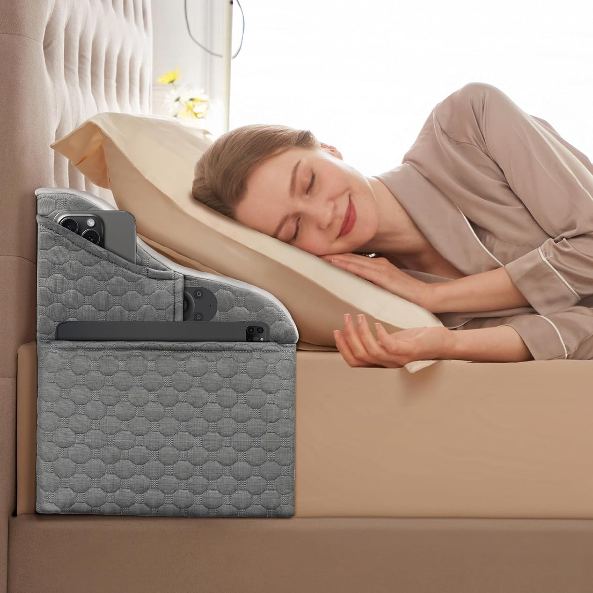 Simpledad Wedge Pillow for Sleeping, Orthopedic Bed Wedge Pillow Set