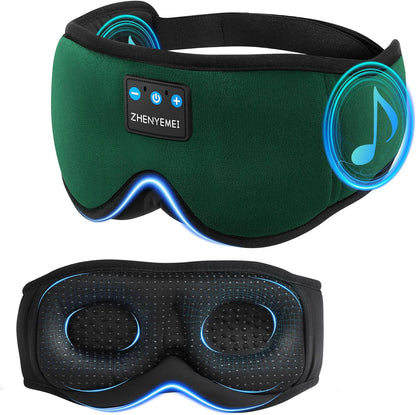 Sleep Mask with Bluetooth 5.4 Headphones, Removable 3D Eye Cups, Timing Sleeping Headphones for Side Sleepers, Wireless Music Eye Mask Speakers for Men, Women, Tech Gifts, Pink