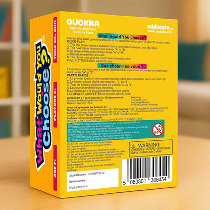 QUOKKA Card Game for Teens, Kids, Adults – 500+ Hilarious Travel & Vacation Scenarios | Funny Getaways What Would You Choose Challenge | Family Nights & Party Game for Friends, Road Trips & Sleepovers