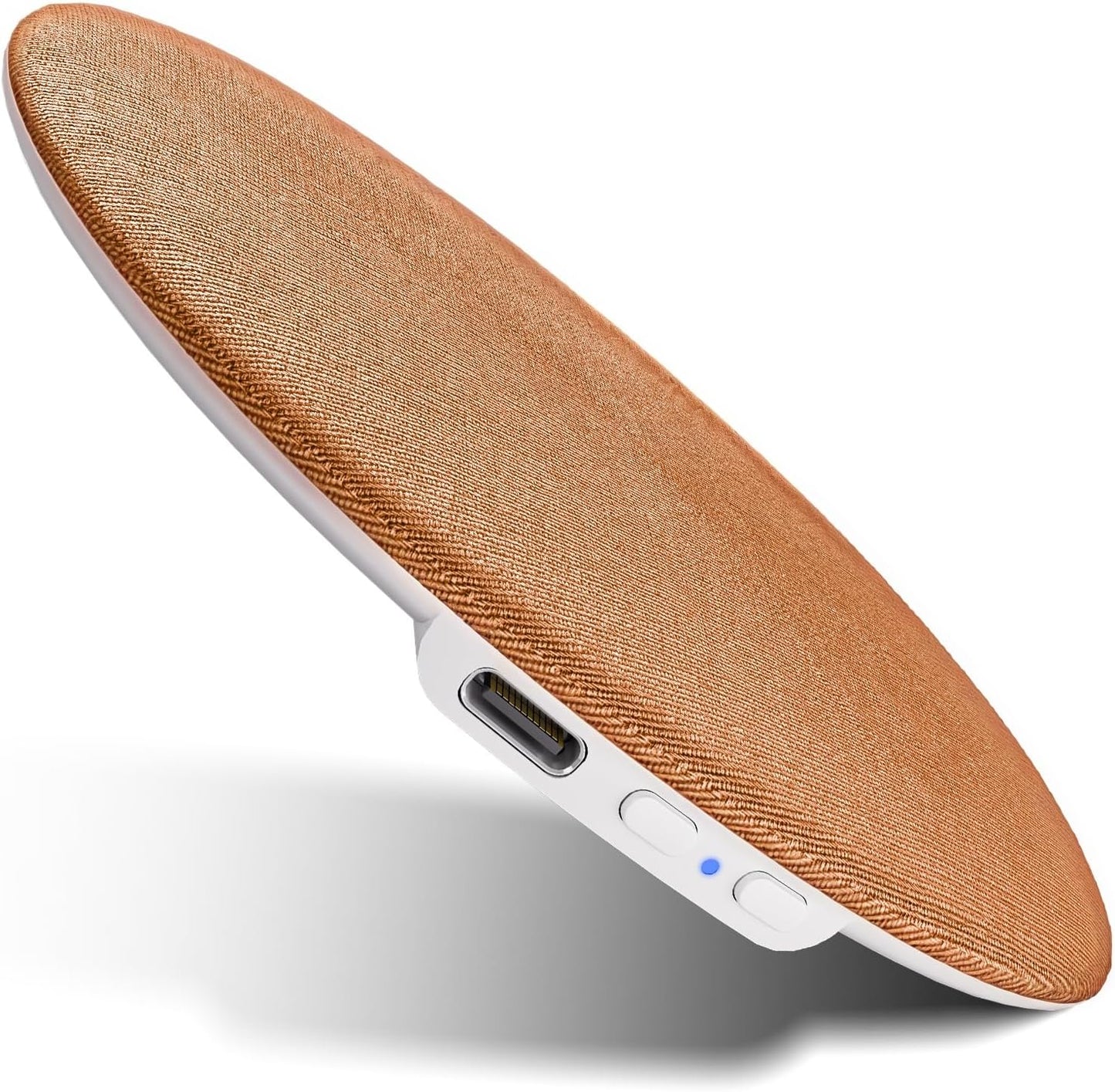 Pillow Speaker for Sleeping, Ultra-Thin Portable Bluetooth 6.0 Orange | Sleep Speaker Under Pillow, Timer, Private Sound Ear Friendly Speaker for Bed, Not Disturb Partner for Side Sleepers Travel