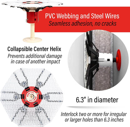 Innovative Drywall Repair Kit - 2 inches plus Hole Patch, Spackle Wall Repair, Drywall Patch Filler for Easy Wall Fixes - No Dry Wall or Tape needed