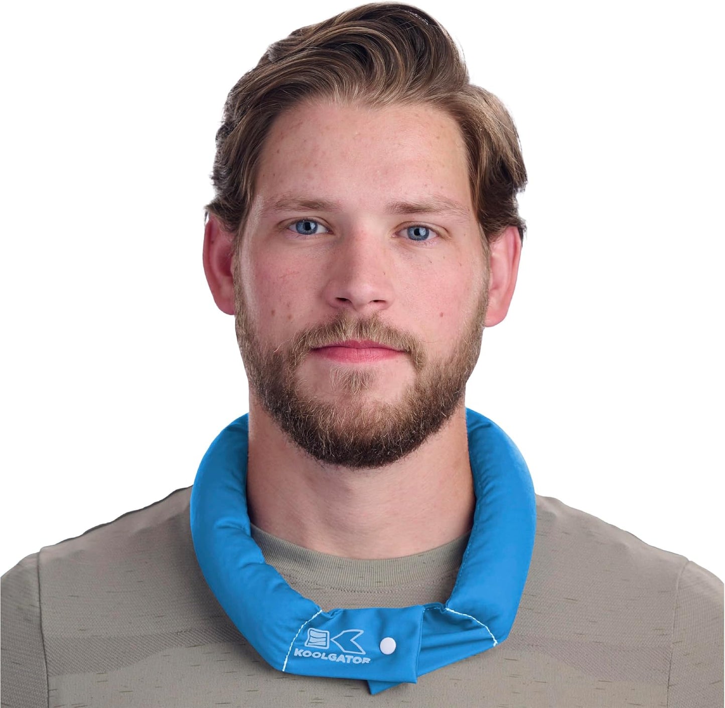 KOOLGATOR Evaporative Cooling Neck Wrap, Blue Paisley, 1 Pack | Reusable Neck Cooler with Long Lasting Relief During Hot Weather Activities, Sports, & Outdoor Work