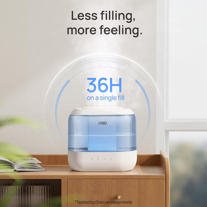 DREO 4L Humidifiers for Bedroom, 36H Runtime, 28 dB Quiet, HM311
