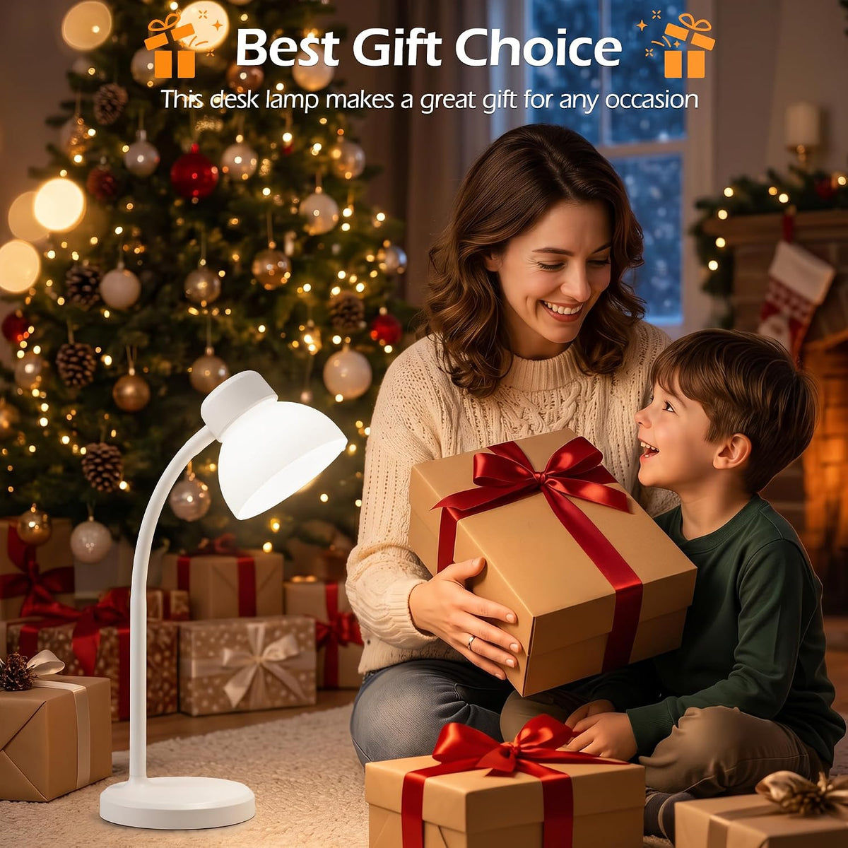 Desk Lamps for Home Office,Small LED Reading Lamp,5000K Eye-Care Desk Light
