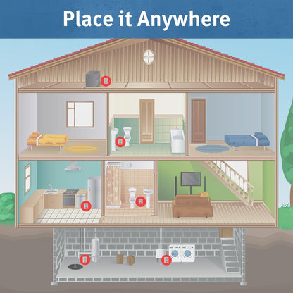 The Basement Watchdog 110 dB Water Alarm w/Detachable Sensor for Hard-to-Reach Areas (BWD-HWA)