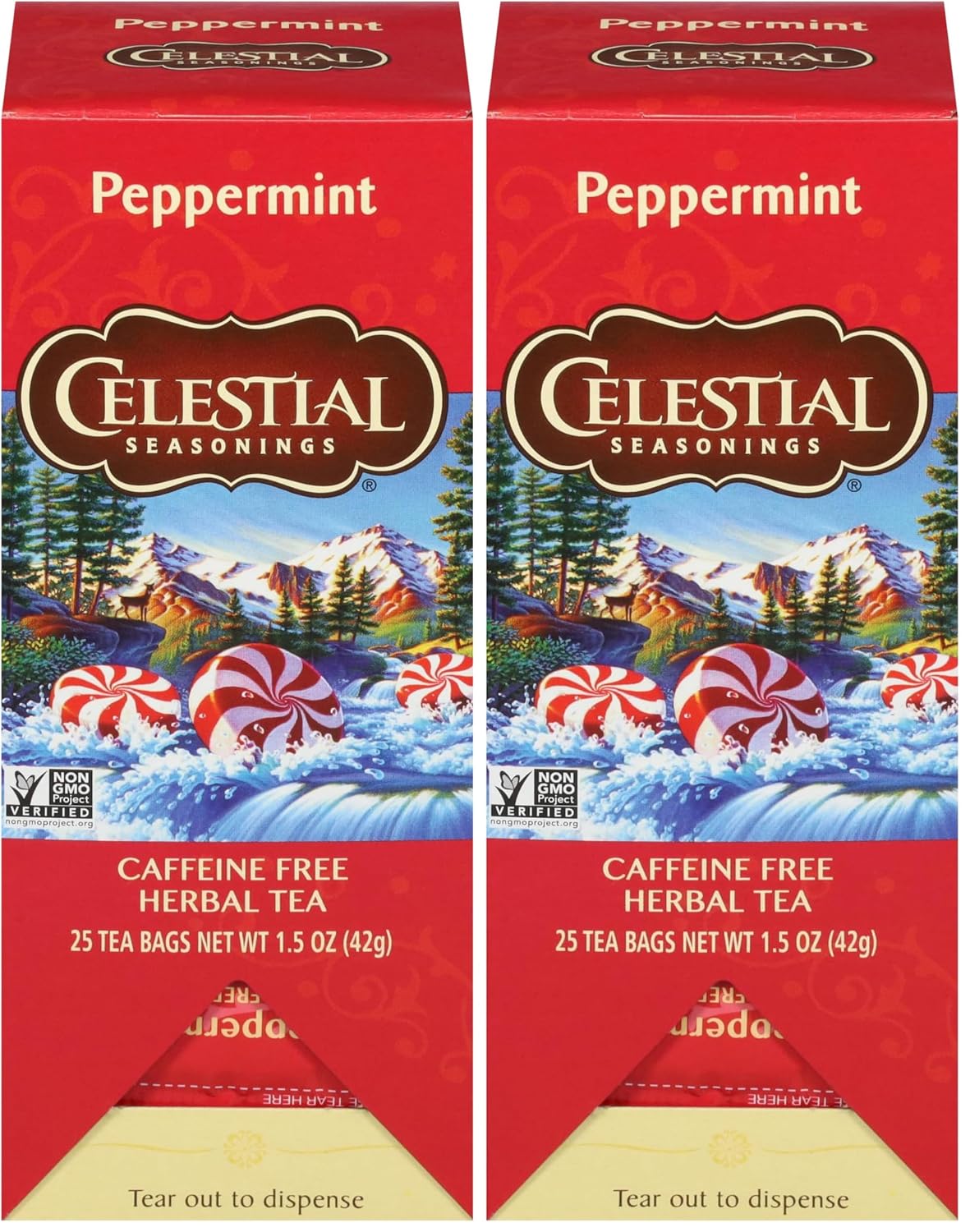 Celestial Seasonings Caffeine Free Chamomile Herbal Tea, 25 Tea Bags