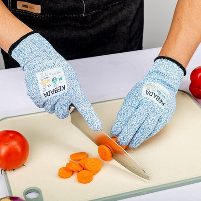C4 Cut Resistant Gloves, ANSI A4, 100% Food Grade, 1 Pair, Medium | Food grade cutting gloves, glass-free & steel-free, breathable, washable. Ideal for meat cutting, slicing and oyster shucking
