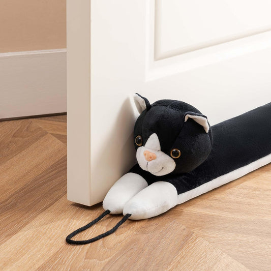 Door Draft Stopper Blocks Hot and Cold Air, 38", Yellow Dog | Blocks Wind and Noise, Weighted Sand and Cotton Filling, Convenient Hanging Loop for Storage, Adorable Animal Design