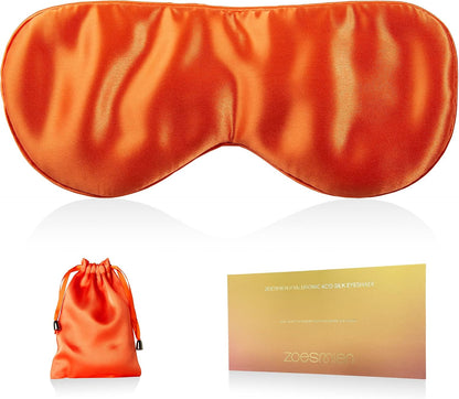 22mm Mulberry Silk Sleep Mask,3D Lash Friendly Eye Mask Adjustable Gray