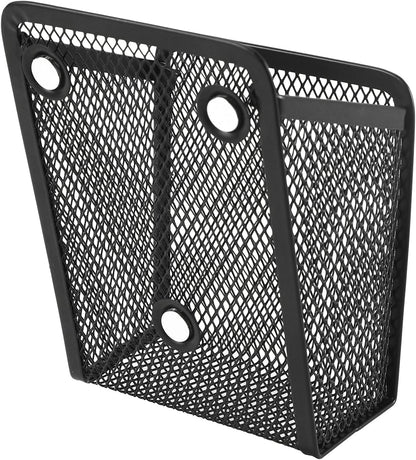 Magnetic Pencil Holder,Mesh Stainless Steel Pen Basket, Metal Writing Utensil Storage Organizer for Whiteboard,Blackboard,Kitchen, Locker, Home, or Office | Metal Writing Utensil Storage Organizer for Whiteboard,Blackboard,Kitchen, Locker, Home, or Office