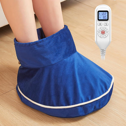 JOBYNA Ankle/Toe/Foot Warmer | Full Coverage Heated Foot Wrap |86-158℉ Continuous Setting| 10-90min Timer| Electric Heating Pad for Plantar Fasciitis Relief, Neuropathy Pain Relief for Foot(1 Pack)