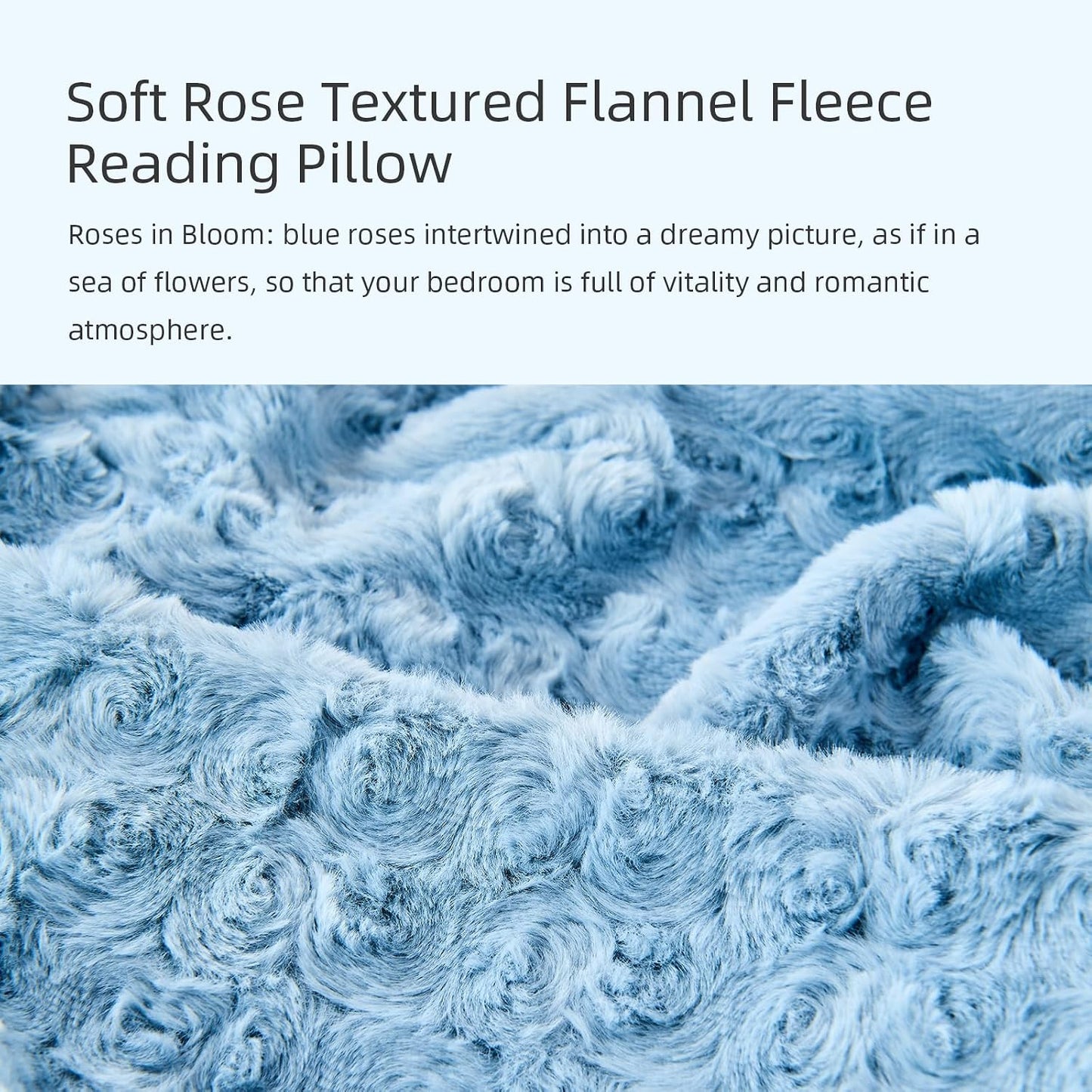 Reading Pillow, Rose Velvet Back Pillow with Arms for Bed Sitting Up, Bed Pillow for Adult Children, Backrest Pillows with Washable Cover, Chair Pillow for Watching TV/Gaming/Relaxing (Pink)