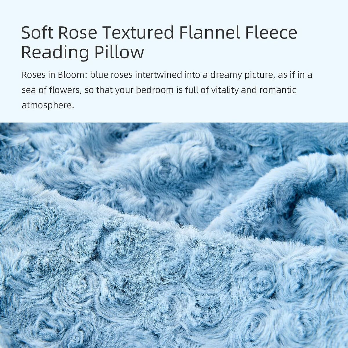 Reading Pillow, Rose Velvet Back Pillow with Arms for Bed Sitting Up, Bed Pillow for Adult Children, Backrest Pillows with Washable Cover, Chair Pillow for Watching TV/Gaming/Relaxing (Pink)