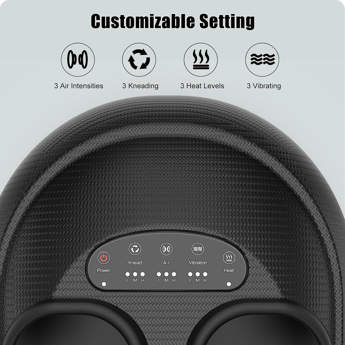 CARESKY Shiatsu Foot Massager Machine with Heat : Deep Kneading Foot Massage with Vibration & Compression for Plantar Fasciitis & Neuropathy Pain Relief, Deep Tissue Foot Massager