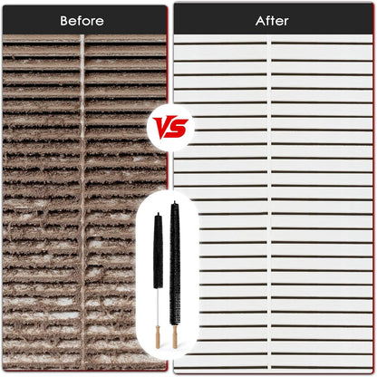 Dryer Vent Cleaner Kit, 2 Pack Dryer Lint Brush, 30 Inch Long Flexible Lint Remover, Refrigerator Coil Cleaning Brush, Home Essentials (Long-Style + Short-Style)