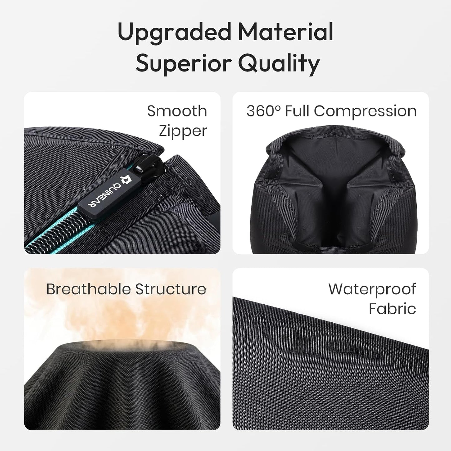 QUINEAR Leg Massager for Circulation and Pain Relief, Heating Leg Compression Massager with 3 Modes, Foot and Calf Massager with 3 Intensities 3 Heats - Gift for Mom and Dad
